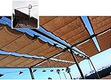 AWAING Sonnensegel Erweiterbar,Schattiernetz mit ösen Pergola-Schatten-Abdeckung Versenkbare Ersatz-Deck-Swimmingpool-Rollen-Schatten-Markise Baldachin-Schatten-Abdeckung,anpassbar UV-Schutz (Color:B
