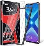 TAURI 3 Stück Schutzfolie Kompatibel Mit Huawei Honor 8X Panzerglas, Alignment Frame Einfache Installation 9H Härte Anti-Kratzen Öl Bläschen HD Klar Glas Display