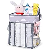 Nabance Baby Windelorganizer Caddy Storage Stapel für Tisch Krippe Wandhängend Wickelwindel Kinderzimmer Organisation Neugeborene Geschenk