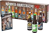 KALEA Männerhandtasche XXL, 12 Biere von Privatbrauereien aus Deutschland, Geschenk zu Weihnachten oder zum Geburtstag für Männer und Frauen die gerne Biere verk