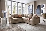 Abakus Direct Ferguson Ecksofa aus Cord-Chenille-Stoff, B