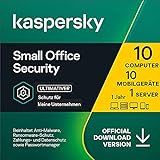 Kaspersky Small Office Security 8 | 10 Geräte 10 Mobil 1 Server | 1 Jahr | Windows/Mac/Android/WinServer | für kleine Unternehmen | Aktivierungscode per E