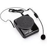 Aker MR1505 12 watts Portable Voice Amplifier for Teachers, Coaches, Black