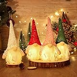 MTaoyac Weihnachten Deko Wichtel 4Set，Schwedischen Weihnachtsmann Santa Tomte Gnom，Weihnachtsdeko Amerikanisch，Skandinavischer Zwerg Geschenke für Kinder Familie Weihnachten F