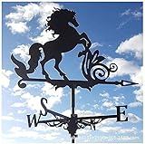 BUYAOBIAOXL wetterhahn fürs Dach Wetterfahne, Dächer Weathervane Eisen Kunst Dekor Stahlgärten Skulpturetion Yard Rasenboden Ornament Windschaufel (Color : C)