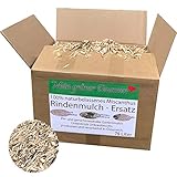 Mein grüner Daumen Rindenmulch-Ersatz für den Garten aus gehäckselten Miscanthus, Elefantengras, Chinagras Häcksel ph-neutral und Unkraut bekämpfend (Medium)