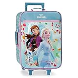 Disney Frozen Die Eiskönigin Awesome Moves Kabinenkoffer Blau 35x50x16 cms Weich Mikrofaser und PVC 25L 1,8Kgs 2 Räder Handgepäck