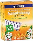 3er-SET Bio Manukahonig Liquid Sticks, 12 Sticks, MGO 100+active 96g Hoy