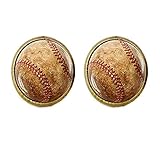 Baseball-Ohrringe, Baseball-Ohrringe, Baseball-Schmuck, Baseball-Spieler, Team-Mom-Baseball-Geschenk, Baseball-Fan-Geschenk