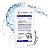 ANTIVIROL Händedesinfektionsmittel 1000ml | Handdesinfektion farbstoff & parfümfrei | Händedesinfektionsmittel zum Nachfüllen | Hautfreundlich ohne Austrocknen | Hände Desinfektionsmittel (1000 ml)