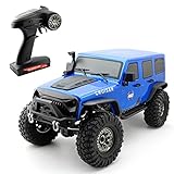 CALEN Technik ferngesteuert Klettern Auto, RGT EX86100V 1:10 2.4G 4WD RC Klettern Geländewagen Autosimulation Fahrzeugmodell Spielzeug mit LED Licht, RTR Version B