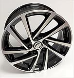 1 Wonder Alufelgen NAD 6,5 16 5X100 42 57,1 Kompatibel Mit Audi A1 Seat Ibiza VW Polo Golf 4 Das Schwarz Glänzend D