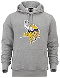 New Era - NFL Minnesota Vikings Team Logo Hoodie - Grey - XL
