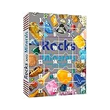 PINGHE Adventskalender 2021 - Geographic Rock Mineral & Fossil Dig Set - Weihnachten 24 Tage Countdown Kalender - Spielzeug zum Stressabbau - Spielzeug Geschenkbox für Kinder Erw