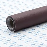 Leder Patch Kit Selbstklebende Lederflicken, Leder Flicken Reparaturset Patch Repair Lederreparatur Set Erste Hilfe für Sofa Auto Sitz Möbel Jacken Handtasche Rötlich-braun50 CM X 120 CM