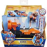 Paw Patrol Zumas Deluxe Basis Fahrzeug aus dem Kinofilm mit Hundefigur, Spielzeugauto, ab 3 J