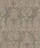 rasch Tapete 467444 aus der Kollektion Vincenza – Vliestapete mit fein skizzierten Ornamenten in Braun im klassischen Stil – 10,05m x 53cm (L x B)