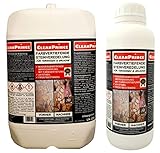 CleanPrince 5+1 = 6 LITER Farbvertiefende Steinveredelung für Terrassen und Balkone | Farbvertiefer Imprägnierung imprägnieren Schutzschicht Anti Fett Öl Schmutz Fleckstopp Farbintensivierung Steinimprägnierung Marmor Naturstein Betonstein Granit Schiefer Platten imprägnieren Farbe vertiefen Vertiefung Schutz Auftrag Sancfugen Pflasterfugen verschließen verdichten Imprägniermittel Versiegelung und Schutz gegen Flecken, W