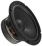 MONACOR SP-17/4 Universal-Lautsprecher, Loudspeaker ideal für die Wiedergabe des Tiefmittelton-Bereichs, Mid-Range Lautsprecher für den Selbsteinbau, in Schw