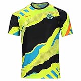 Nike 2021-2022 Inter Milan CL Pre-Match Training Football Soccer T-Shirt Trikot (Black)
