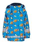 Sterntaler Kinder Regenjacke mit Innenjacke, 3-in-1-Multifunktionsjacke, Mit Löwen- und Tukan-Motiven, Alter: 3-4 Jahre, Größe: 104, Hellb