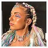 TAIJU-CHENCHEN Riesige geflochtene Haare for Frauen. Multi-Color Braid, synthetische Haar-Verlängerung Fiber Riesen Braid Haar, Monochrom Gradient Zwei-Farben-DREI-Farben CHENCHEN (Color : C3)