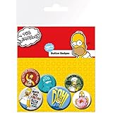 GB Eye The Simpsons Homer Badge Pack
