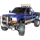 TAMIYA 1:10 RC Ford F-350 HighLift 4x4 3-Gang - ferngesteuertes Auto - inkl. Surfbrett - Offroad - Pick Up Truck -Elektromotor - Modellbausatz - Metallgetriebe - unlackiert - 58372
