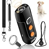 Ultraljudsbarkande avskräckande enheter, uppladdningsbar barkkontrollenhet, Safe Dog Sonic Repellents & Dog Whistle, Anti Dog Behavior Training Control Devices (Orange)