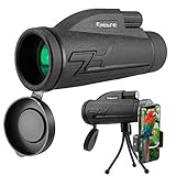 innislink Monokular Teleskop, 12X50 HD Fernrohr Monocular Telescope Handy Fernglas objektiv FMC BAK4 Wasserdicht mit Halterung & Stativ für Klettern Vogelbeobachtung Jagd Konzert Fußballspiel R