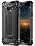 Coolden Samsung Galaxy A5 2017 Hülle, Premium [Armor Serie] Outdoor Stoßfest Schutzhülle Tough Silikon + Hard Bumper 4 Air Cushion Ecken Militärstandard Handyhülle für Samsung Galaxy A5 2017(Schwarz)