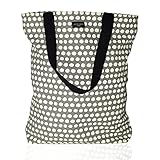 Aspegren Tasche Shopper DOT Grey grau-weiß gepunktet 100% Baumw