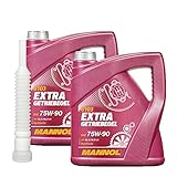 2 x4l, MANNOL Extra Getriebeöl 75W-90 GL-5 Öl + Ausgieß