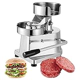 Kommerzielle Hamburger Patty Maker,Manuelle Burger Formmaschine,4/5/6 Zoll Edelstahl Burger Presswerkzeug,BBQ Patty Mold Beef Meat Forming Processor mit 500 Stück Fettdichtem Pap