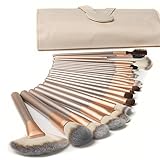 Nestlingâ 18 Stück Professionelle Kosmetik Make-Up Pinsel Werkzeuge Kosmetik Make-Up-Pinsel-Set Mit Roll Up Pu-Leder Tasche, Holzg