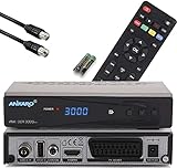 ANKARO DCR 3000 Plus Kabelreceiver mit AAC-LC & PVR Aufnahmefunktion - digital TV Receiver für Kabelfernsehen, DVBC, Full HD, HDMI, SCART - für alle Kabelanbieter geeignet + Anschlusskabel schw