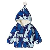 Proumy Kinder Kleidung Winter Warme Mantel Kapuzenjacke Kinderjacke Wintermantel Daunenjacke Baby Jungen Mädchen Fleecejacke mit Kapuze Pullover Tops Warme Kleidung (Blau,Recommeded Age:2-3 Years)