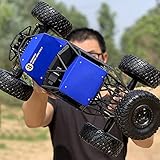 Tanktoyd Alloy Cross-Country-Auto Super Großes Wiederaufladbares Hochgeschwindigkeits-Kinder-Kletterauto 2,4 GHz All Terrain Vehicle Anti-Kollisions-Spielzeugauto Für Jungen 5 6 7 8 9 10 12