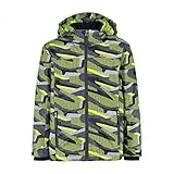 CMP Jungen Twill Jacket Snaps Hooded Jacke, Titansäure, 128