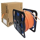 netshop 25 Duplex CAT.7 Netzwerkkabel Verlegekabel Gigabit S/FTP 10Gbit 1000Mhz CAT7 (Reines Kupfer) PIMF Kabel Netzwerk LAN Twin Datenkabel 2x4P x AWG26 ETP1 orange 10/100/1'000/10'000 Mb