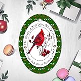Walking in A Wonderland Oval Ornament Christmas Decor Primitive Christmas Ornaments Coffee Ornaments for Christmas Tree Headlight Aromatherapy Fairy Tale for Christmas Tree Decorations Set of 6