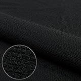 Pure Textilien Webstoff Strukturstoff Portland - Möbelstoff Polsterstoff Uni Meterware - schwarz 100
