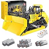 Likecom Technic Bulldozer Bauset, 2,4 GHz/APP, ferngesteuert, Planierraummaschine, Ingenieurfahrzeug, 1866 + Bausteine kompatibel mit LEGO T