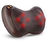 Massagekissen Shiatsu Massagegeräte für Nacken Schulter Rücken, Rückenmassagegerät mit rotierenden Massageköpfen mit Wärmefunktion für Auto Büro Zuhause…