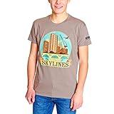 Cities Skylines Herren T-Shirt New Cover Logo zum Game Baumwolle beige - S