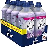 Lenor konzentrierter Waschmaschinen-Weichspüler, 320 Waschgänge (8 x 40), Lavendel und Kamille weichmachende Wirkung, Maxi-Format, lang anhaltende Frische, für alle Kleidungsstück