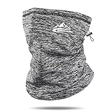 ROSAUI Winter Warm Sturmhaube Schal Gesichtsmaske Abdeckung Wärmer Wiederverwendbar Waschbar Winddicht Outdoor Motorrad Ski Radsport Maske für Damen und Herren (Hellgrau, Normal)