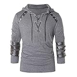 Halloween Herren Gothic Hoodie Sweatjacke Kapuzenpullover Sweatshirt Farbvarianten Kapuzenjacke Kapuzenpulli Mit ReißVerschluss Langarm Sport Style Casual Fitness Training Basic lauschig