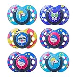 Tommee Tippee Fun Style Schnuller, Symmetrische Kiefergerechte Form, BPA-freies Silikon, 6-18 Monate, 6er-S