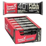 Power System Professional Protein Riegel - 20 x 70g Full Power Protein Bar 40% Eiweiss Riegel (Panna-Cotta-Krokant)